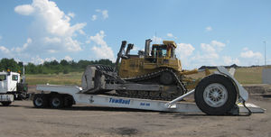 equipment semi-trailer / 2-axle / low-loaders