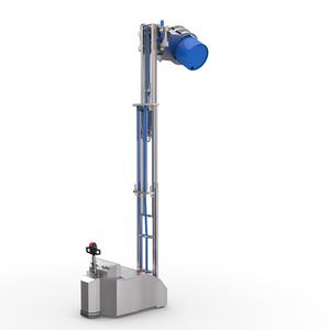electric stacker truck / walk-behind / for drums / counterbalanced