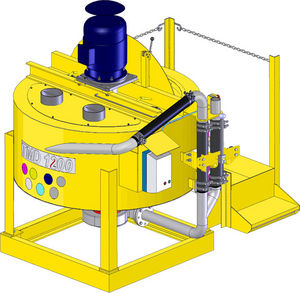 dynamic mixer / batch / solid/liquid / for concrete