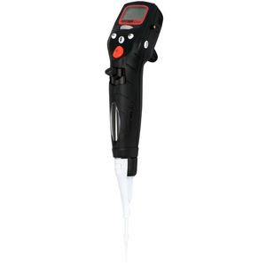 electronic pipette / single-channel / borosilicate glass