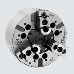 power chuck / 3-jaw / lathe / closed-center