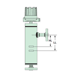 displacer level switch / for liquids / stainless steel / high-pressure