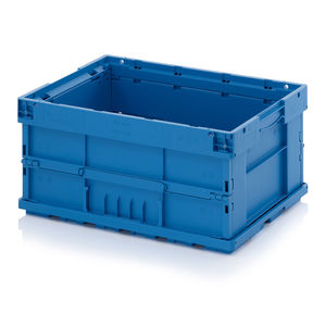 polypropylene crate / storage / stackable / folding