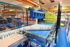 high level infeed depalletizer / for empty cans / semi-automatic / automatic
