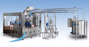 industrial filling machine / for water / for PET bottles / automatic