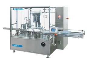 liquid filler and capper / for pharmaceutical products / for bottles