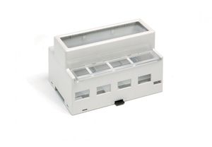 DIN rail enclosure / modular / polyimide / electronic equipment