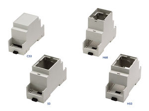 DIN rail enclosure / modular / polyimide / electronic equipment