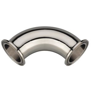 flange fitting / elbow / hydraulic / stainless steel