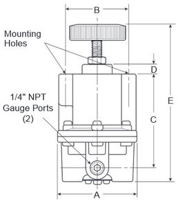 water pressure regulator / two-stage / membrane / high-precision