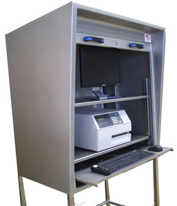 data cabinet / protective / floor-standing / stainless steel