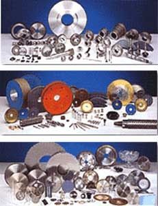 finishing grinding wheel / cylindrical / diamond