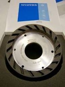 polishing grinding wheel / flat / peripheral / diamond resin-bonded