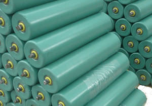 slip-on conveyor roller / steel / for heavy loads
