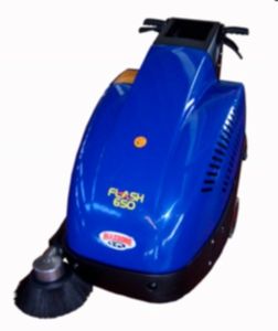 walk-behind sweeper / battery-powered
