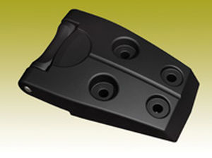 polyamide pin hinge / aluminum / weld-on / 180°