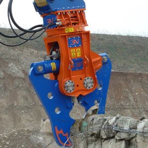 concrete demolition grapple / with power multiplier