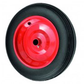 wheel with solid tire / rubber / for trolleys / solid