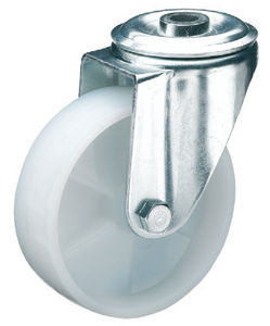 swivel caster / rod / for medium loads / zinc-coated steel