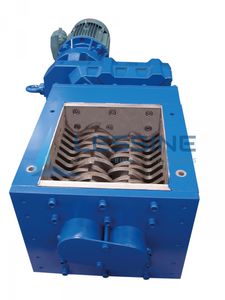 double-shaft shredder / plastics / rugged