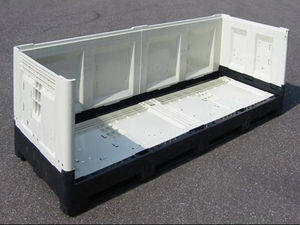 metal shipping container / fluorescent tube collection