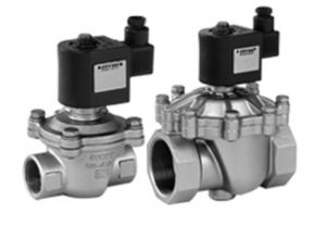 pilot-operated solenoid valve / 2/2-way / NC / air