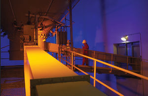 air-operated conveyor / horizontal