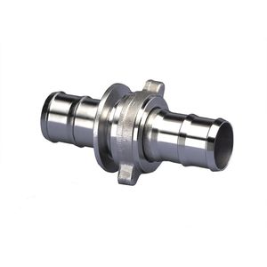 straight fitting / hydraulic / stainless steel
