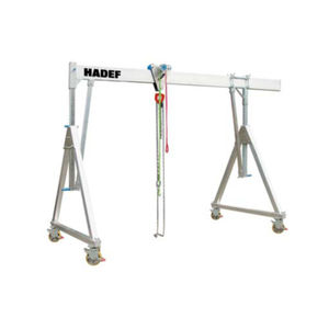 gantry crane on casters / height-adjustable / for workshops
