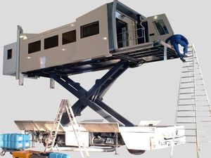 scissor lift table / hydraulic / loading / for heavy loads