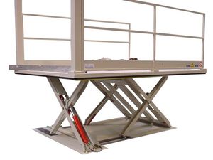 scissor lift table / hydraulic / loading