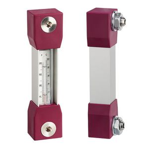 liquid level indicator / bypass / direct-reading / with temperature sensor