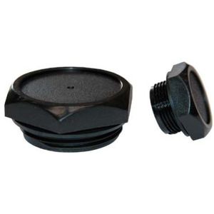 hexagonal plug / threaded / plastic / vented