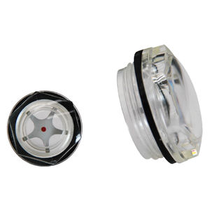 plug with visual level indicator / hexagonal / threaded / technopolymer