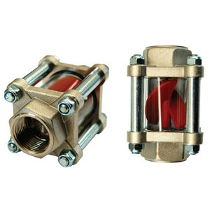 flow indicator / direct-reading / propeller / inline