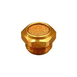 pad silencer / for compressed air / metal