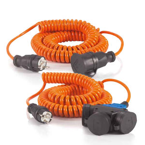 power cable / Socket / armored / spiral