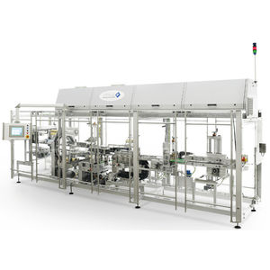 horizontal stretch wrapper / automatic / for frozen food / stretch film