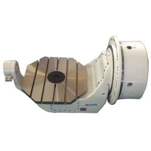 motor-driven rotary table / tilting / worm gear