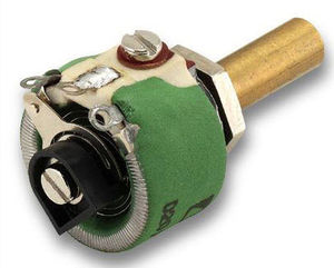 rotary potentiometer / motorized / wire-wound / cement-coated