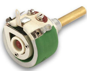 rotary potentiometer / motorized / wire-wound / cement-coated
