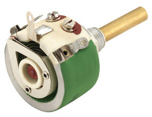 rotary potentiometer / motorized / wire-wound / cement-coated