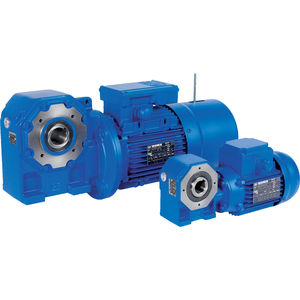 orthogonal electric gearmotor / worm / modular / hollow-shaft