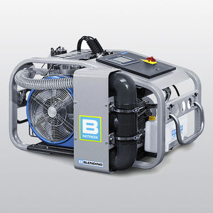 breathing air compressor / piston / mobile / lubricated