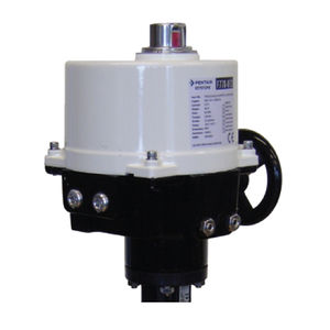 electric valve actuator / quarter-turn / compact / aluminum