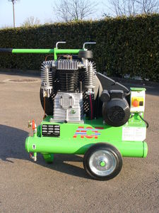 air compressor / mobile / electrically-powered / lubricated