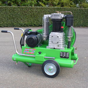 air compressor / mobile / electrically-powered / lubricated