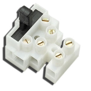 fused terminal block / screw connection / busbar / bipolar