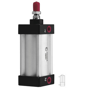 pneumatic cylinder / double-acting / stainless steel / aluminum
