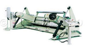 shaftless unwinding machine